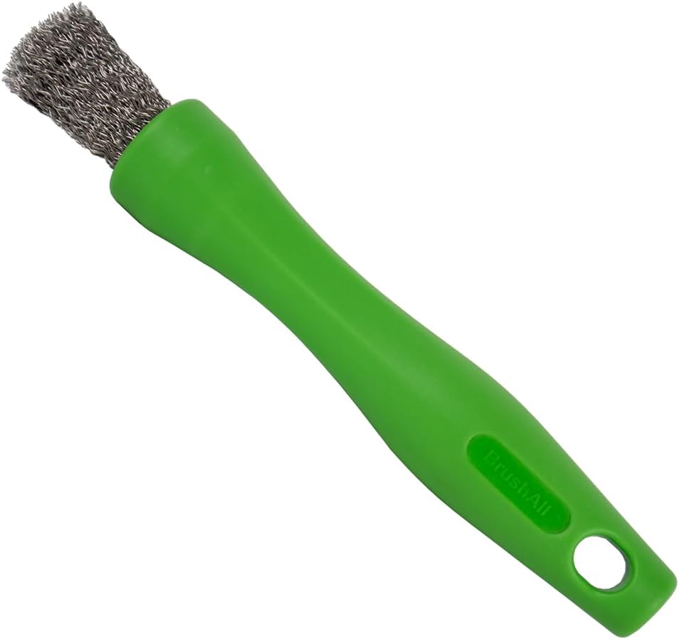 BrushAll® Wire Hand Brush with Ergonomic Handle and Tightly Packed Bristles for Kitchen, Garage