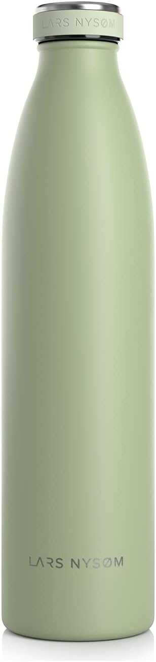 LARS NYSØM Stainless Steel Insulated Water Bottle 12oz 17oz 25oz 34oz 51oz | Insulated Thermo Flask