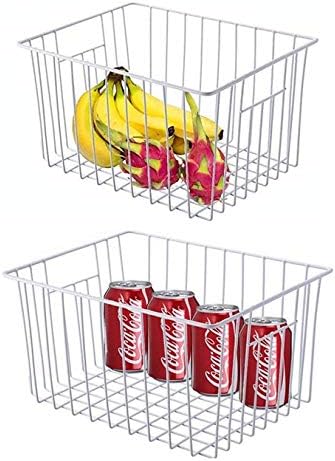 Upright Freezer Organizer Bins, Freezer Baskets for 14, 15 cu.ft Standup Freezer, Wire Storage