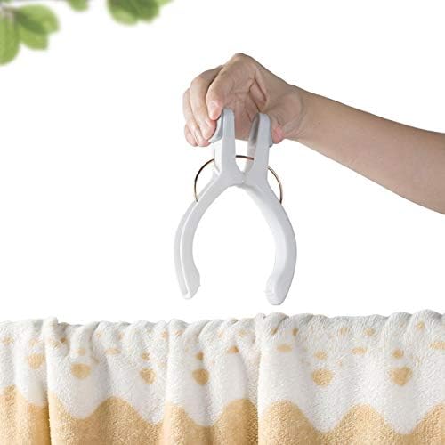 8 Pack Beach Towel Clips for Beach Chairs White Jumbo Size Towel Clamps Lounge Pool Chairs Plastic