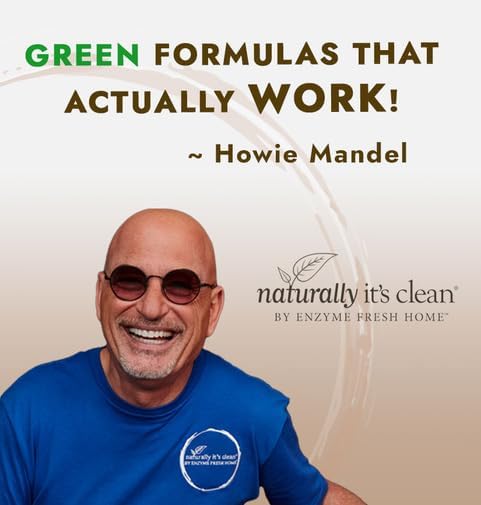 naturally it's clean Bathroom Cleaner | Toilet, Tub, Tile, Shower & Sink | Plant-Based Enzymes |