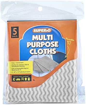 Superio Handy Wipes For Kitchen Multi-Purpose Heavy-Duty Reusable Cleaning cloth for house
