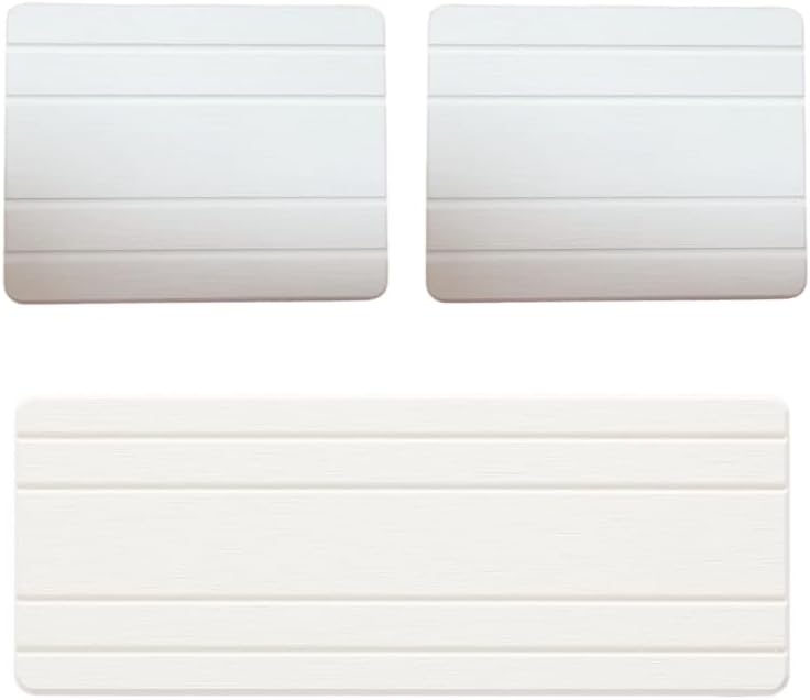 3 Pack Diatomite Stone Sink Tray, Water Absorbing Mat for Kitchen & Bathroom Counter, Quick Dry