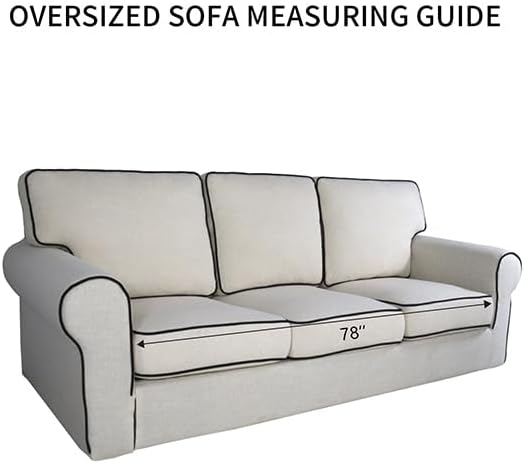 PureFit Reversible Quilted Sofa Cover, Water Resistant Slipcover Furniture Protector, Washable