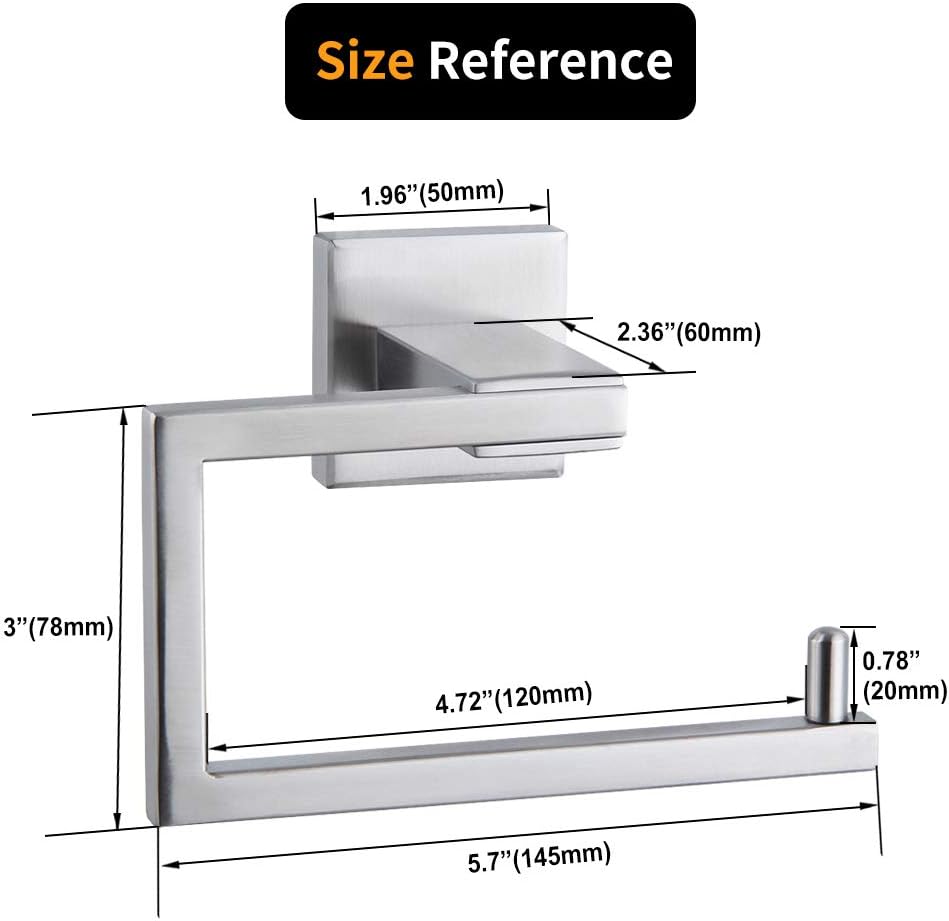 Bathroom Toilet Paper Holder SUS304 Stainless Steel Kitchen Washroom Tissue Roll Dispenser Wall