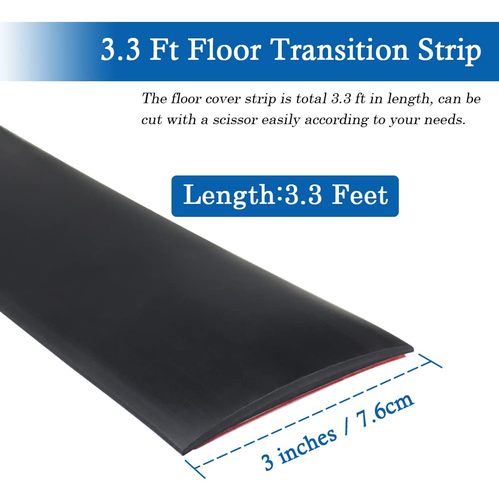 Floor Transition Strip Self Adhesive Floor Cover Strips Laminate 3" Wide Vinyl Flat Divider