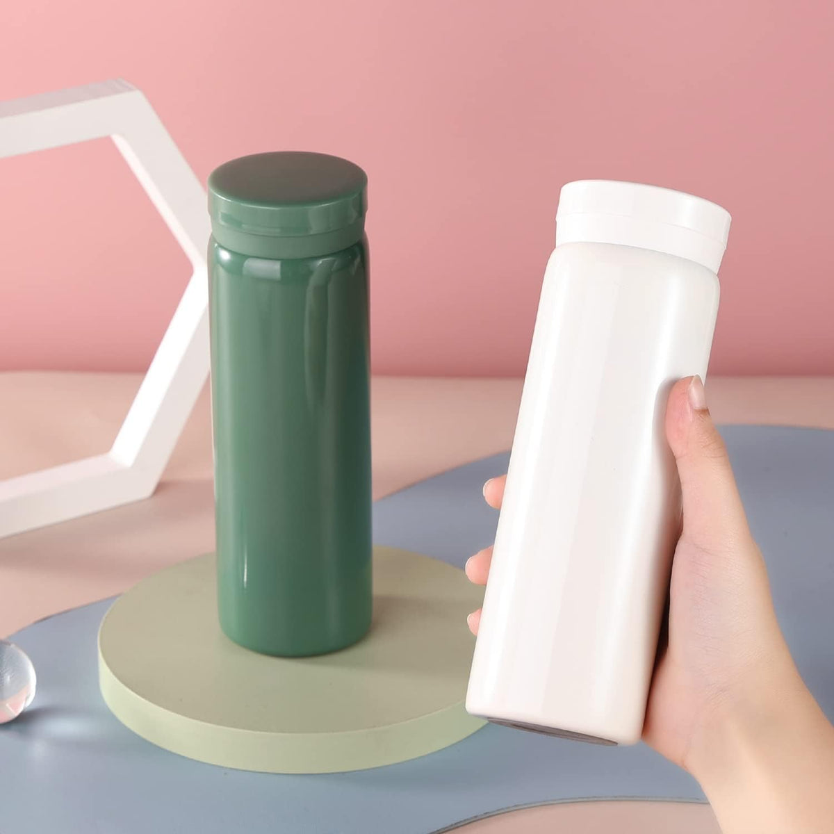 Mini Thermos Cute Water Bottle - 7 oz Tiny Insulated Vacuum 18/10 Stainless Steel Small Flask
