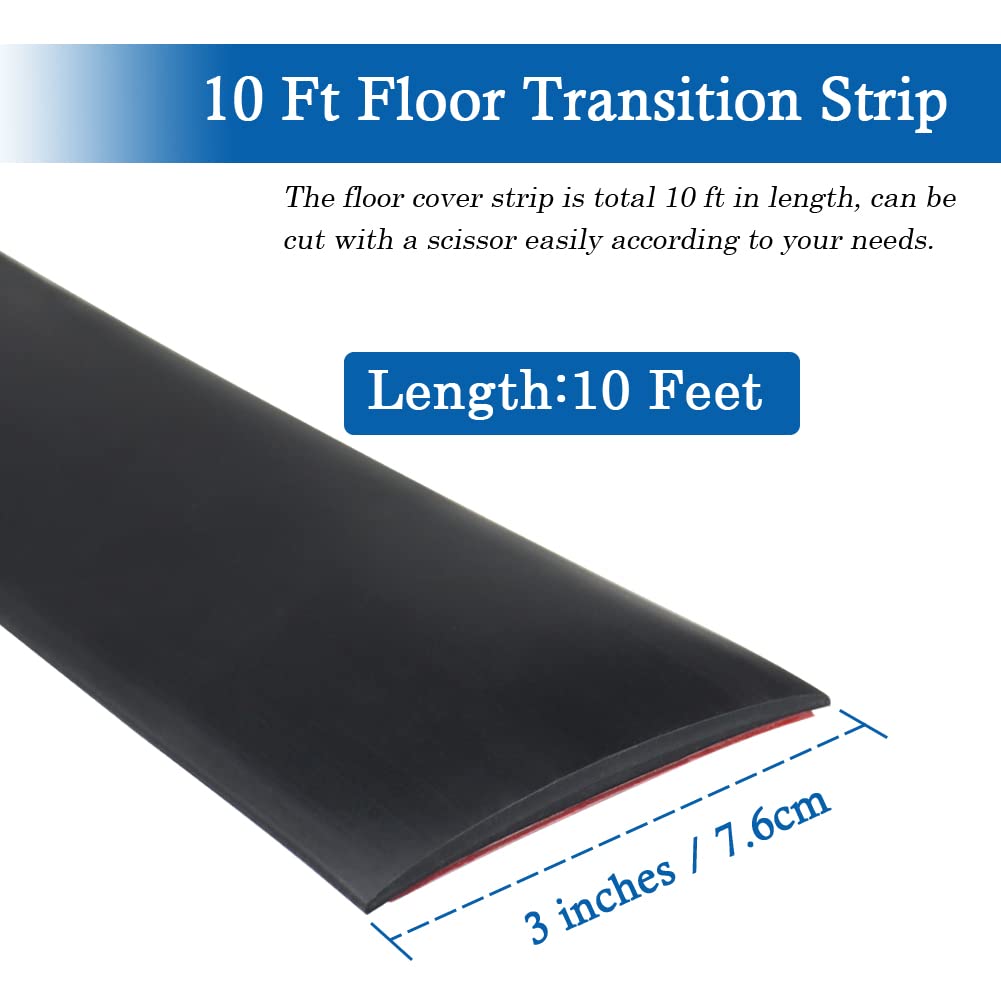 Floor Transition Strip Self Adhesive Floor Cover Strips Laminate 3" Wide Vinyl Flat Divider