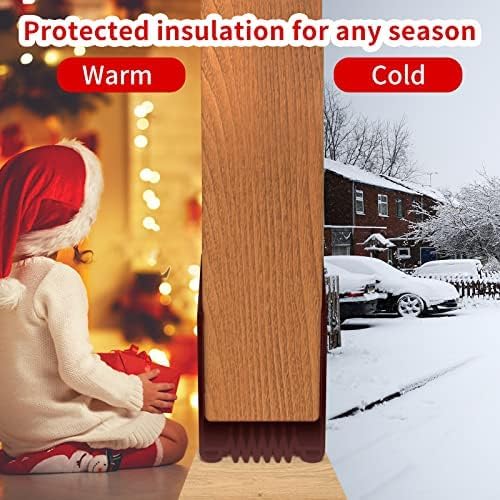Door Draft Stopper, 39” Length Cuttable Weather Stripping Door Seal, Strong Adhesive Door Sweep for