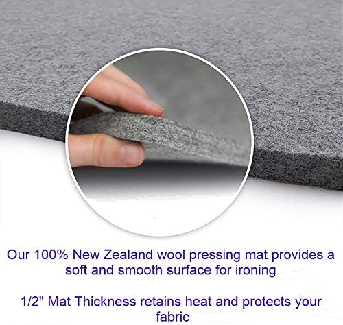 Wool Pressing Mat Set (Deluxe 2 Pack) Includes 24 x17 and 10 x 10 mats with Quilting Supplies in