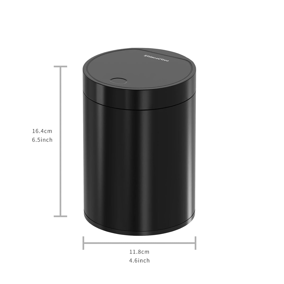 Mini Trash Can for Desk with Pop Up Lid,1.5L Tiny Trash Can for Desk, 0.4 Gal Stainless Steel mini