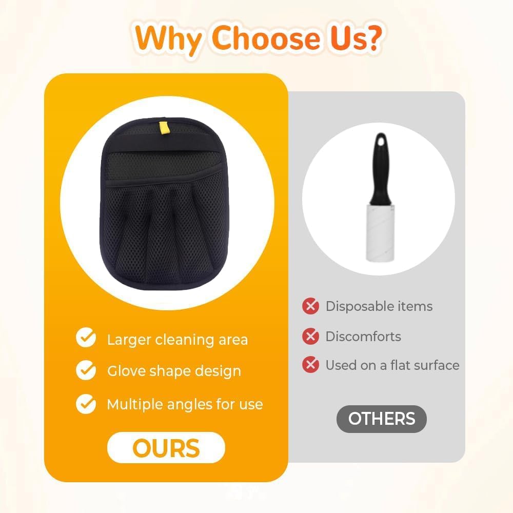 Pet Hair Remover Gloves for Cats Dogs,Electrostatic Glove Pet Hair Gloves,Cat Dog Grooming Glove