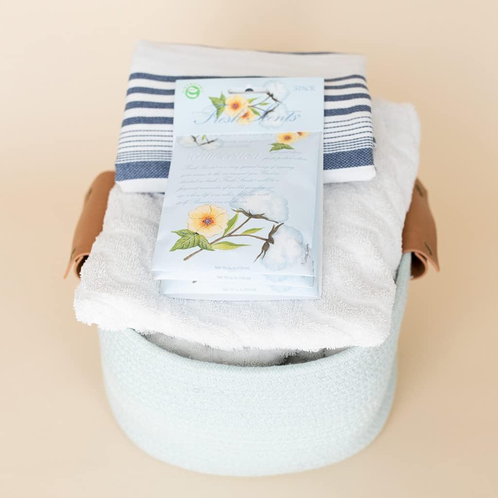 WILLOWBROOK | Fresh Scents Scented Sachet Packet | White Cotton | Air Freshener Bags for Drawers