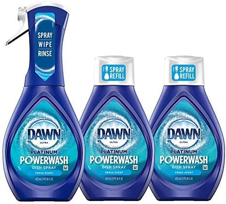 Dawn Powerwash Starter Kits, Dish Spray, Dish Detergent, Fresh Scent Bundle, Spray Bottle, 2