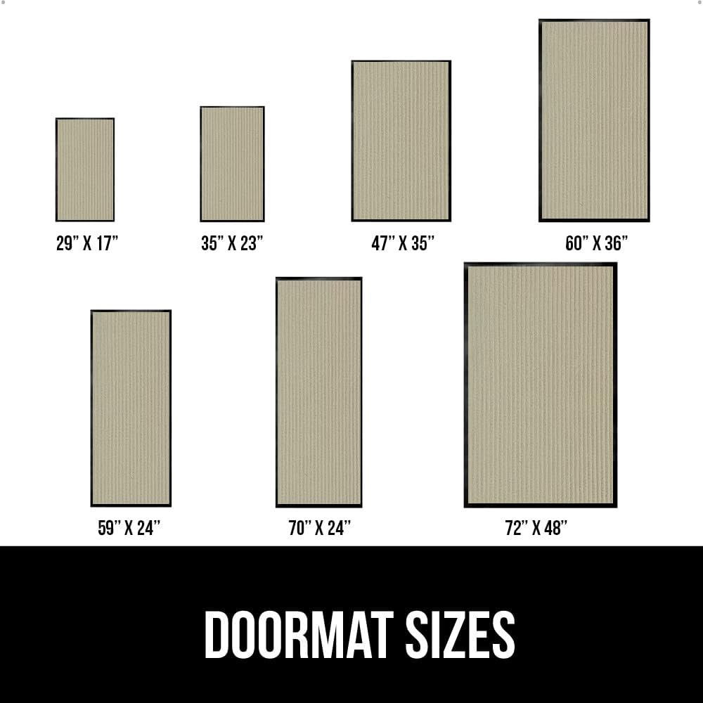 GORILLA GRIP Traffic Guard Door Mat, Heavy Duty Welcome Mats, Commercial Office Space Doormat