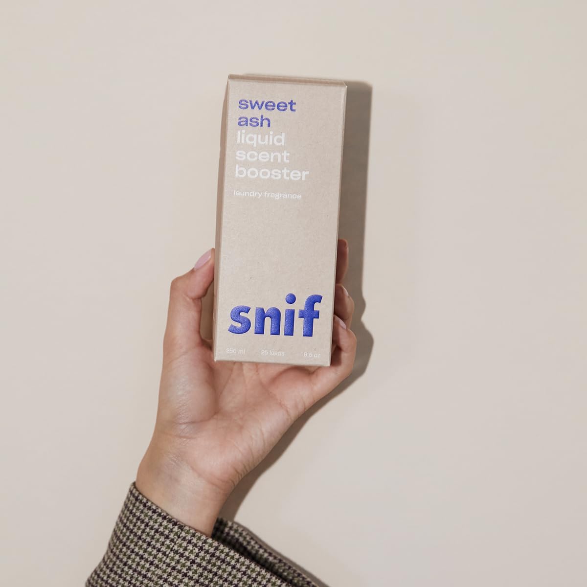 Snif Sweet Ash Scent Booster, Low Key Sweet and Earthy Scent, 25 Loads, Non-Irritating to Skin