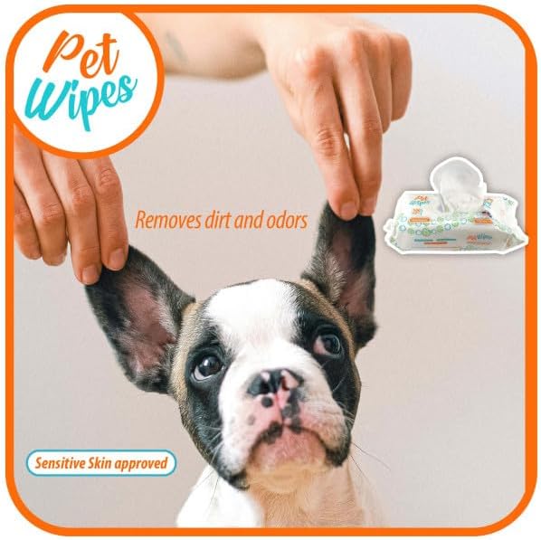 Txakur pet Wipes for Dogs and Cats Hypoallergenic Natural Products for Cleansing from Nose to Tail