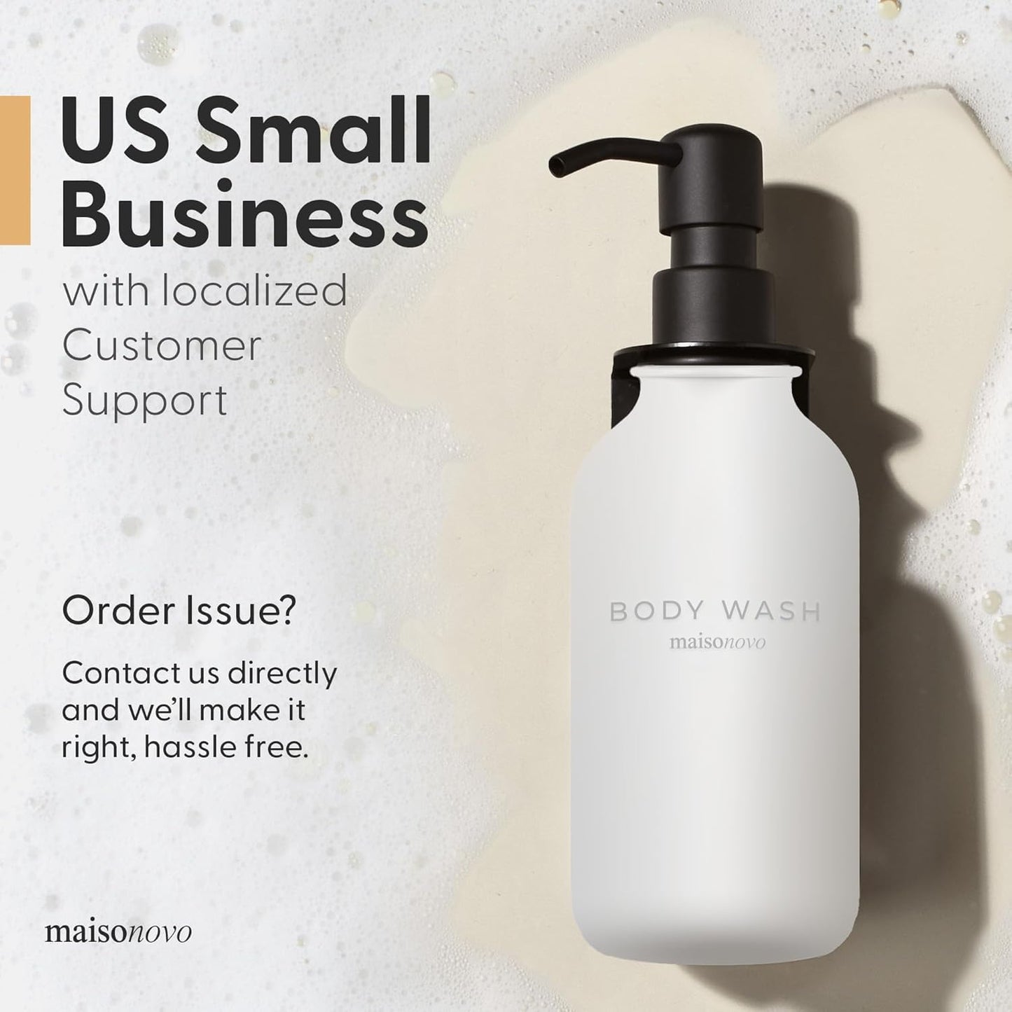 MaisoNovo Shampoo and Conditioner Dispenser - Shower Soap Dispenser Wall Mounted - 16.9 fl oz Set
