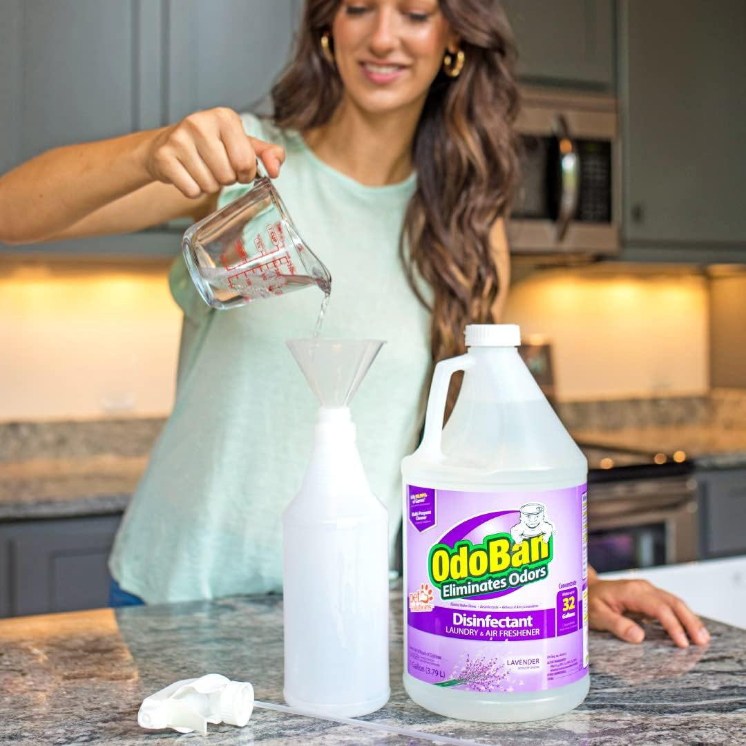 OdoBan Ready-to-Use Disinfectant and Harsh Aroma Eliminator, Set of 2, 14.6 Ounce 360-Degree