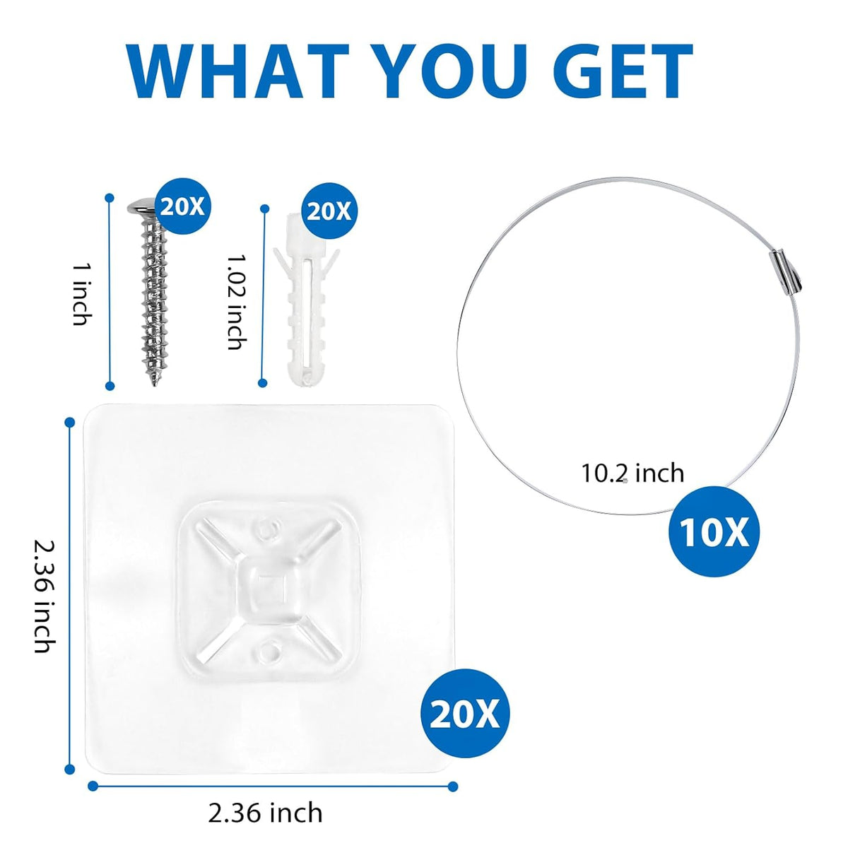 Adhesive Furniture Wall Anchors (10 Pairs 20 Packs), Vinkqiado Anti Tip Furniture Safety Straps for
