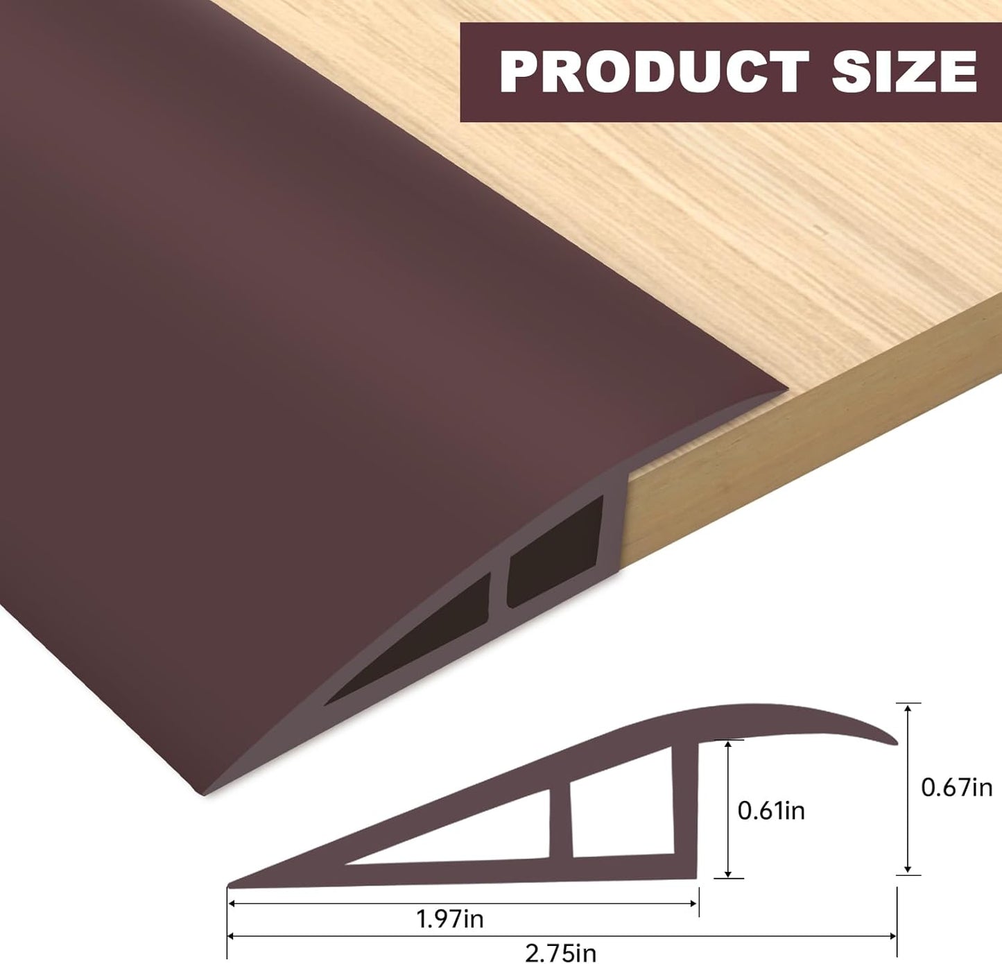 Vinyl Door Threshold Flooring Transition Strip Self Adhesive Carpet Edging Strip for Laminate