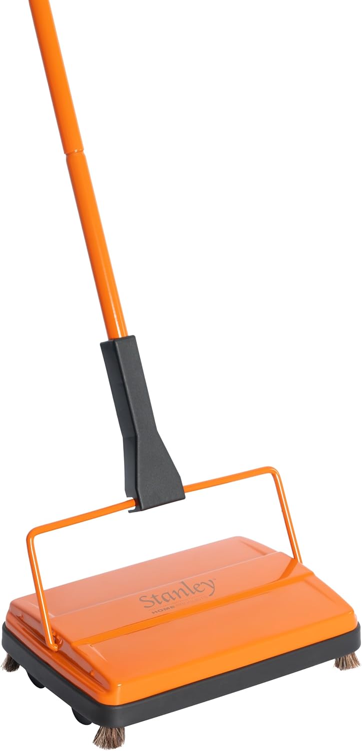 STANLEY HOME PRODUCTS Electrostatic Carpet & Floor Sweeper - Heavy Duty Lightweight Floor Cleaner