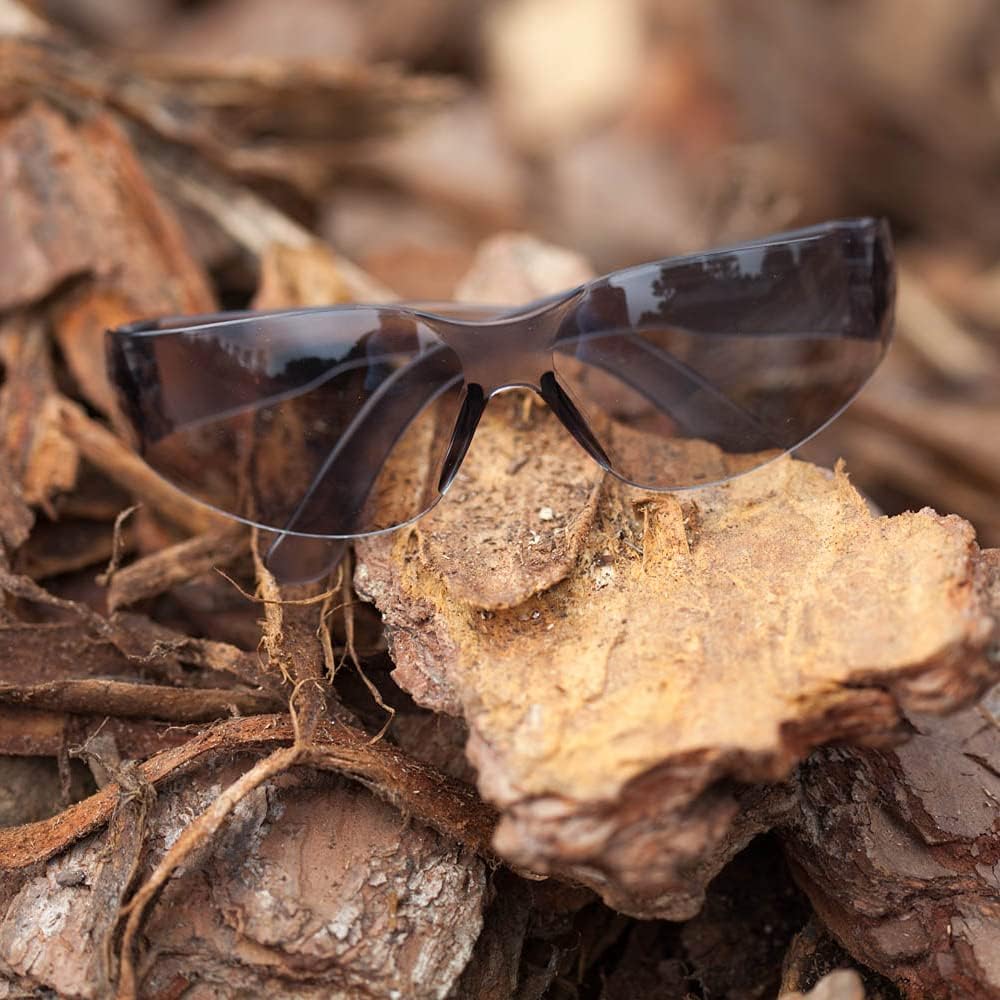 BISON LIFE Safety Glasses - Scratch Resistant Wrap Around Eyewear, Polycarbonate ANSI Z87.1 Impact