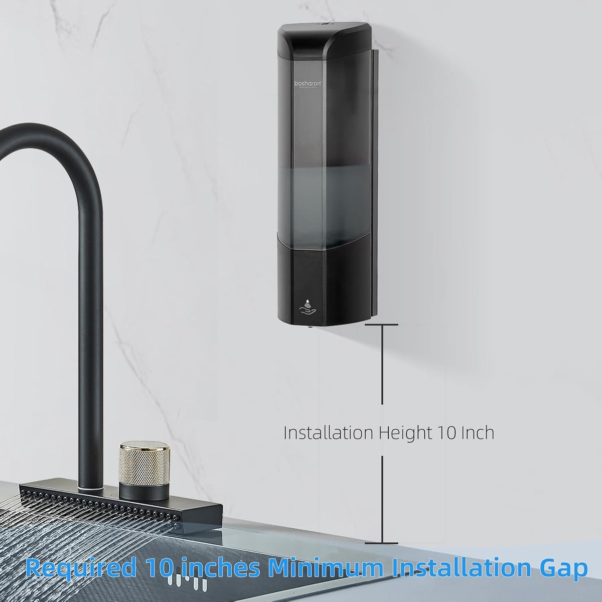 Automatic Soap Dispenser, Wall Mounted Liquid Soap Dispenser 24.6oz/700ml with Infrared Sensor
