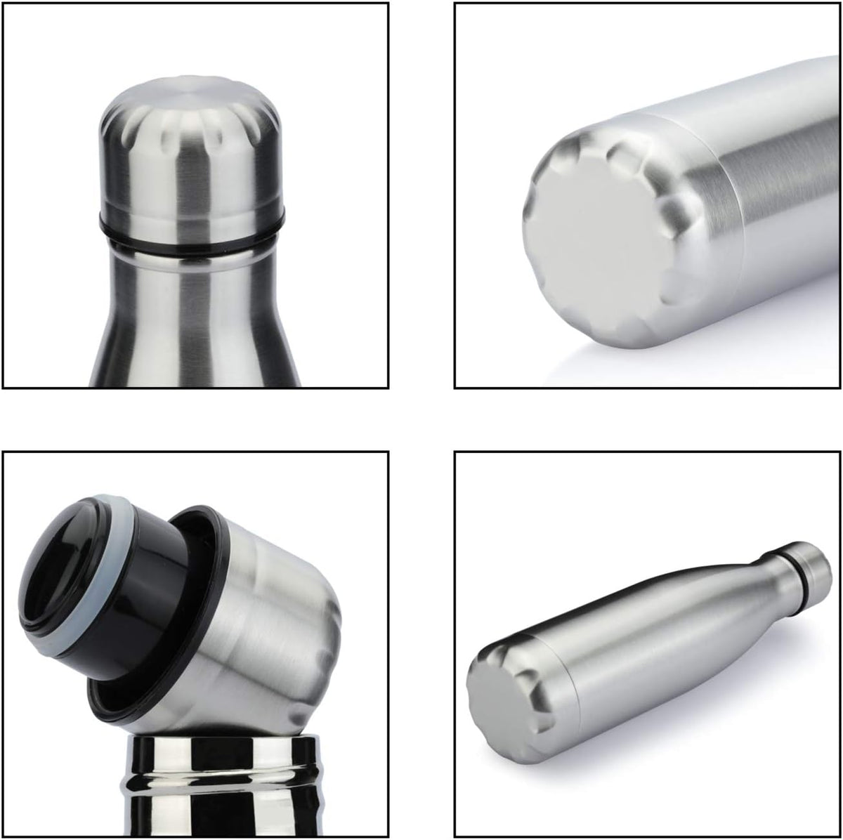 MEWAY 17oz Sport Water Bottle Vacuum Insulated Stainless Steel Leak-Proof Double Wall Cola Shape