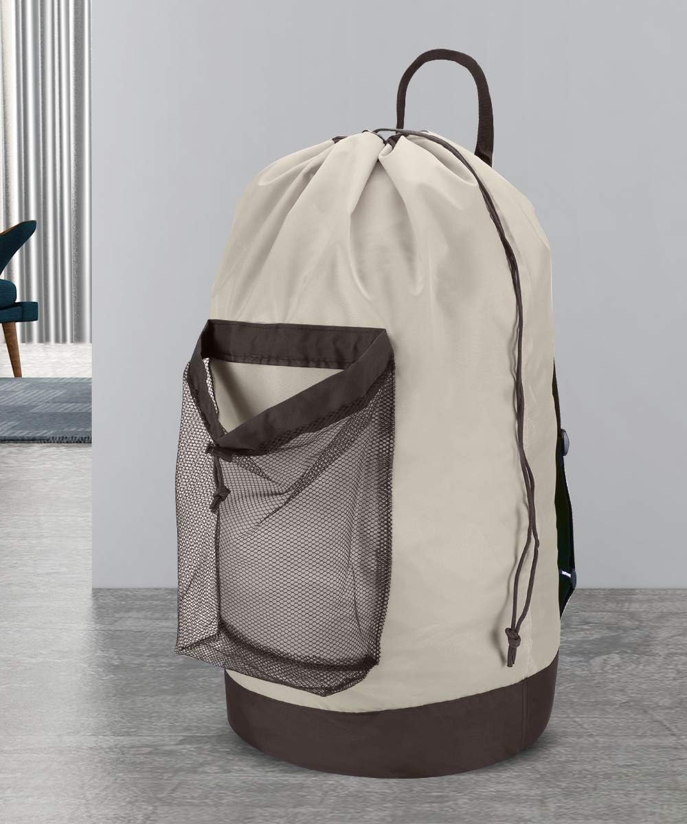 Dalykate Backpack Laundry Bag, 115L Large Hamper with Shoulder Straps, Drawstring Closure, Mesh