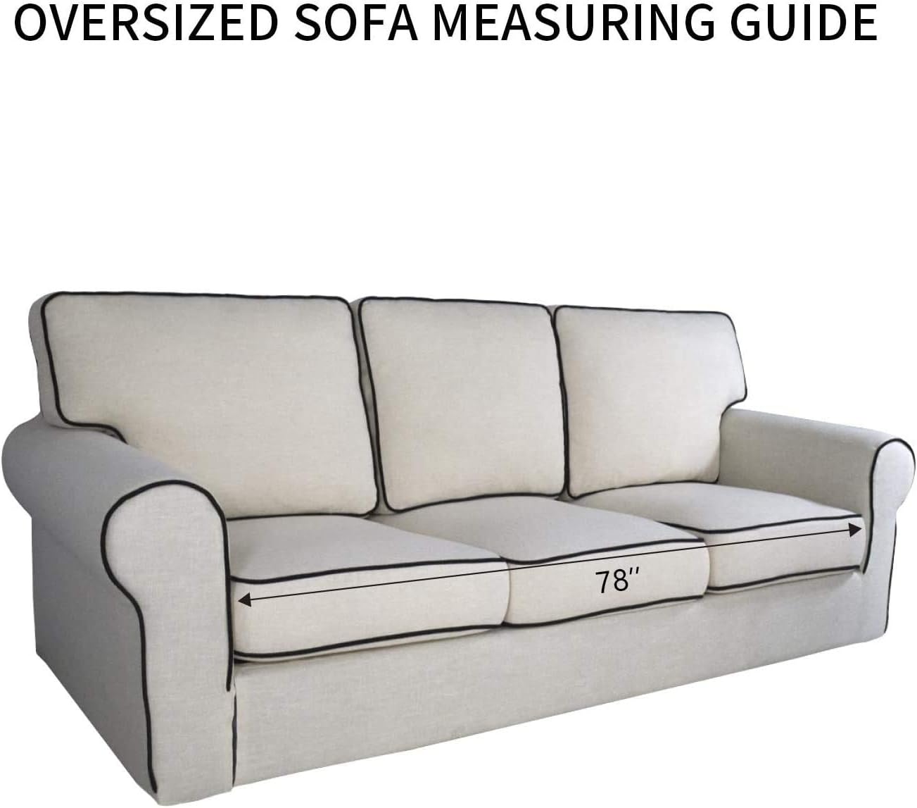 PureFit Reversible Quilted Sofa Cover, Water Resistant Slipcover Furniture Protector, Washable