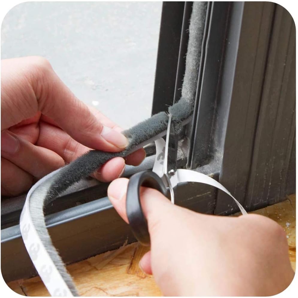 Weather Stripping Brush for Sliding Windows/Doors Frame Side,Pile Self Adhesive Weatherstrip Seal