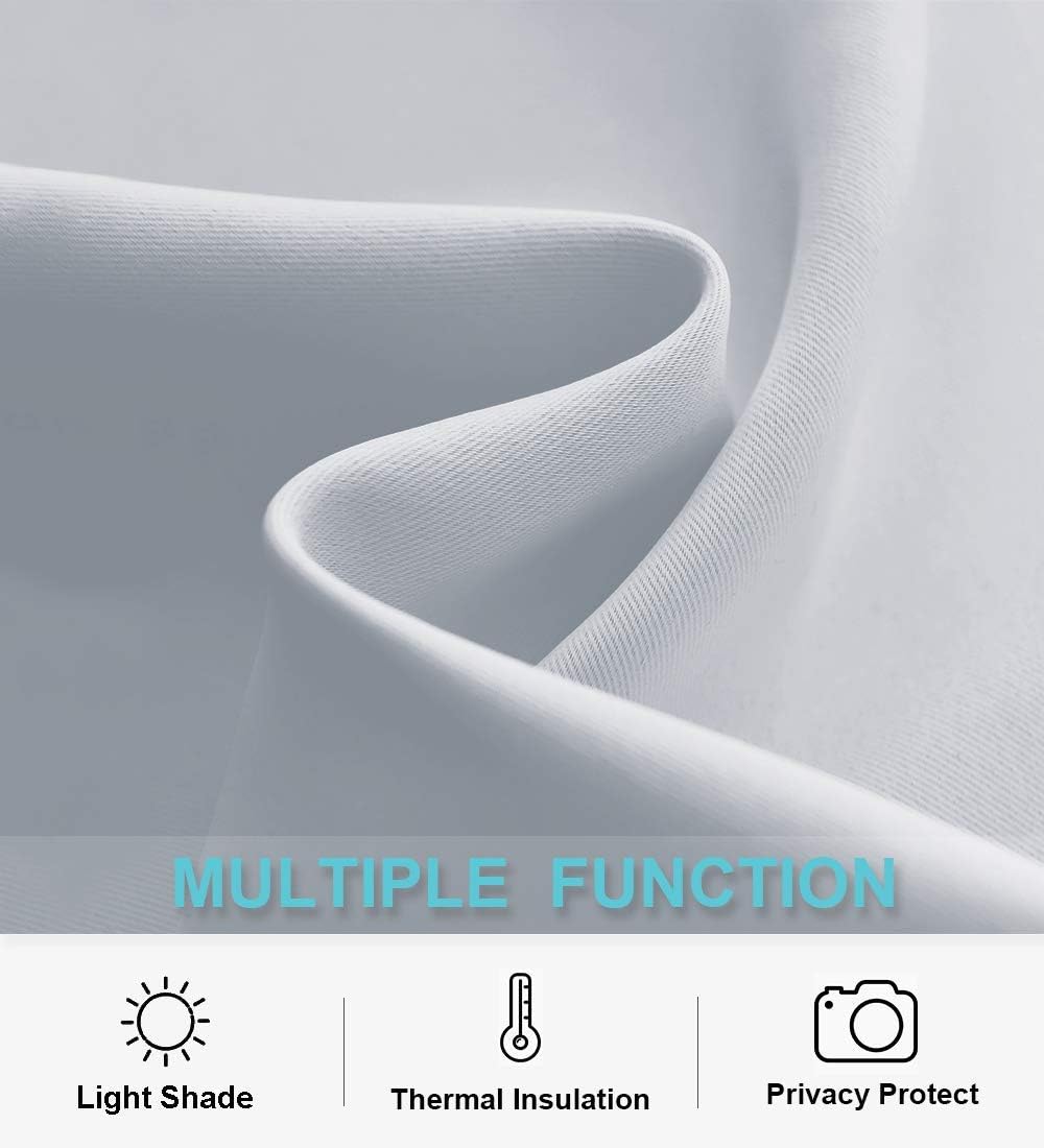 RYB HOME Kitchen Curtains Room Darkening Curtain Tiers Small Window Draperies for Nursery/Dining
