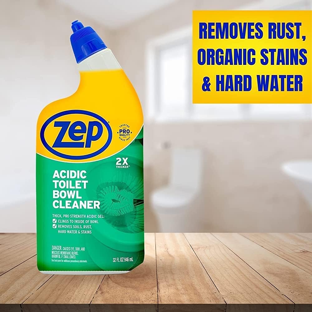 Zep Acidic Toilet Bowl Cleaner - 32 oz (Case of 4) - ZUATBC324 - Experience the Ultimate Cleaning