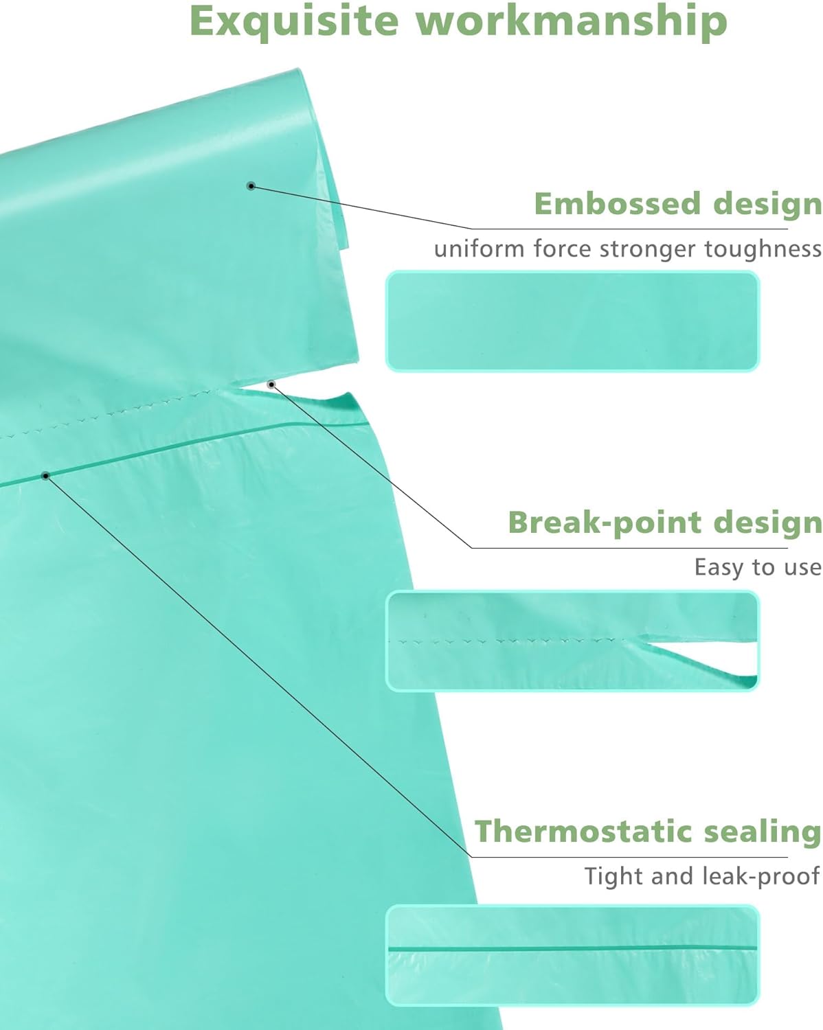 4-6 Gallon Small Trash Bags Compostable Trash Bags,AYOTEE 60 Count Ultra Strong Unscented Garbage