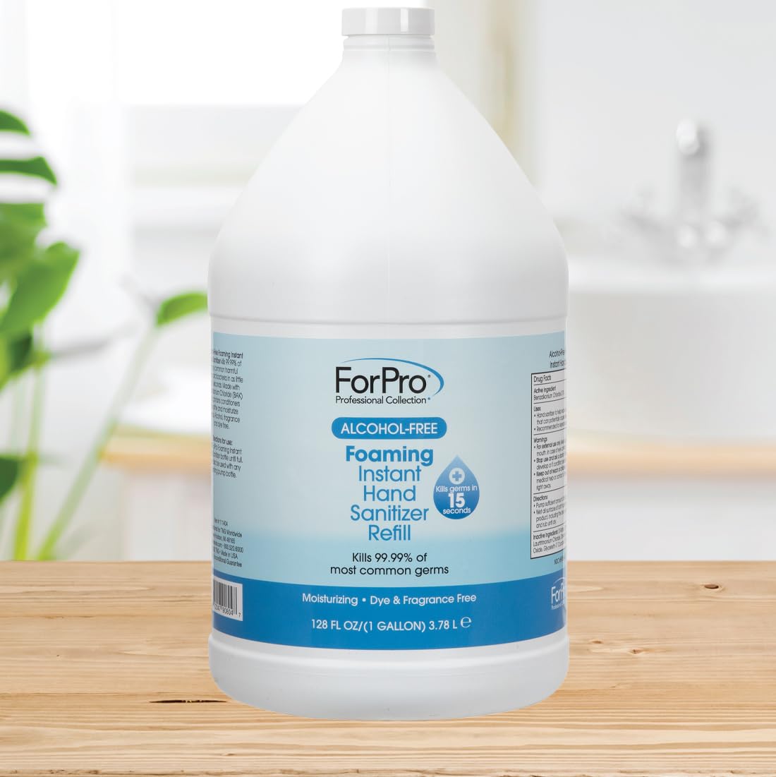 ForPro Professional Collection Alcohol-Free Foaming Instant Hand Sanitizer, Moisturizing, Dye and