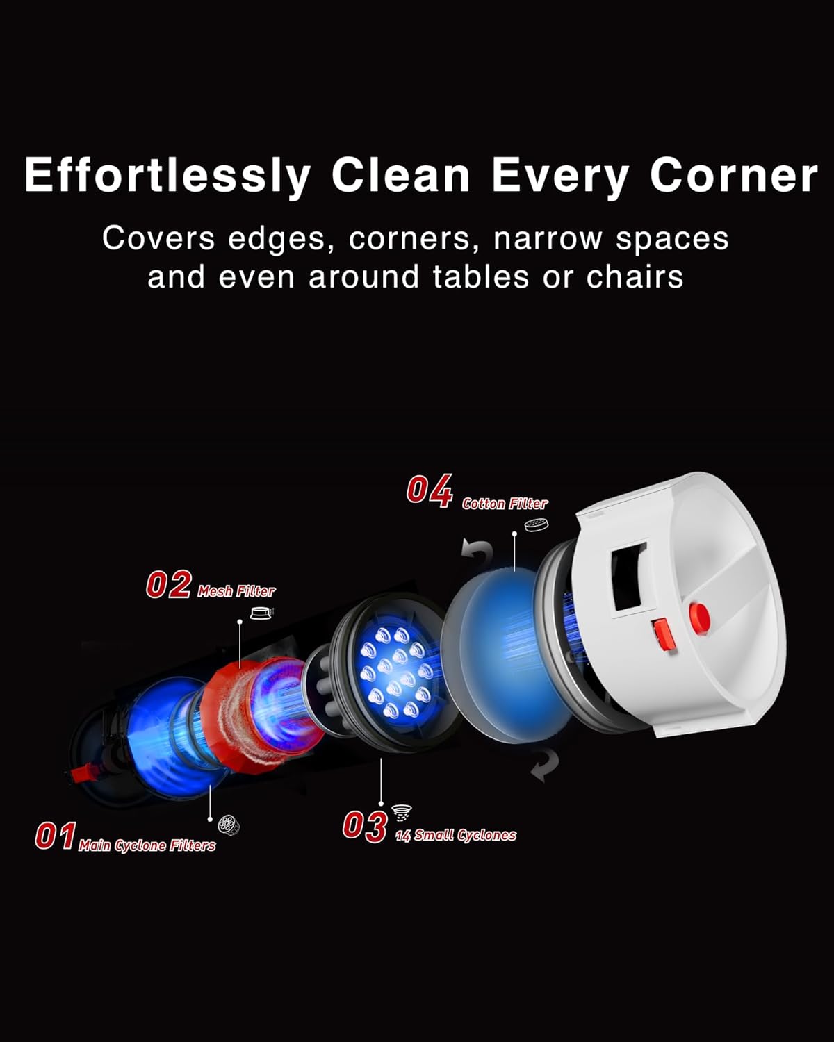 Yeedi C12 Plus Robot Vacuum and Mop, 8000Pa Strong Suction, 7-Week Dust Storage, Bagless Dust Bin