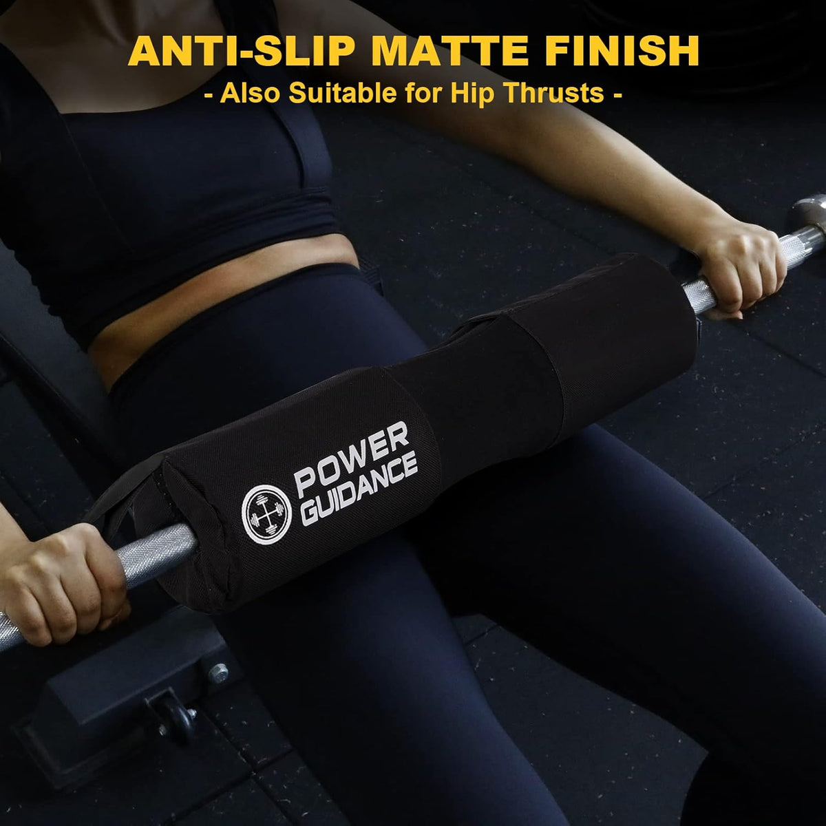 POWER GUIDANCE Barbell Squat Pad - Neck & Shoulder Protective Pad Anti-Skid Points for Squats