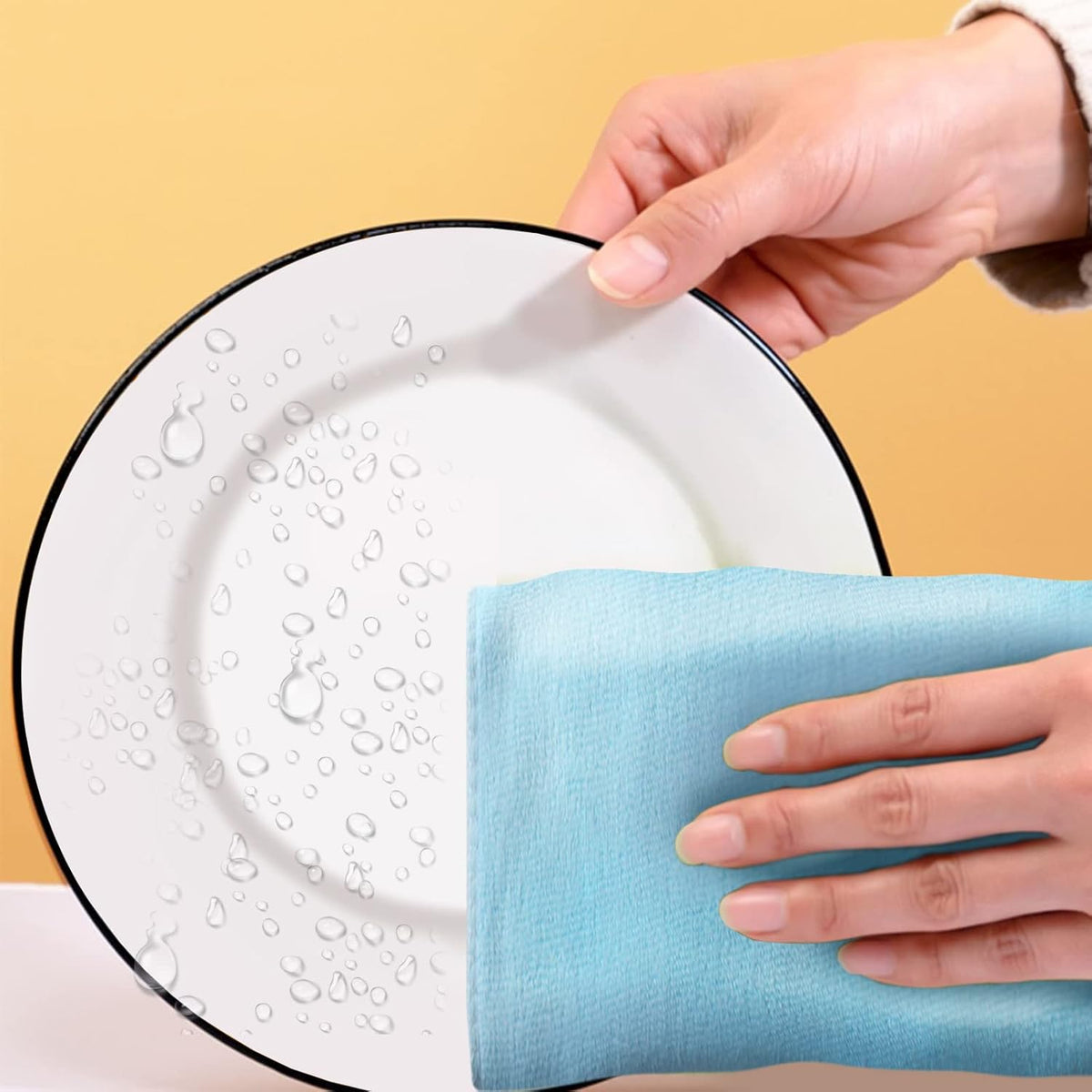 Heavy Duty Scour Pads Sponge Dish Scrubber Non-Scratch Green Reusable Household Scrub Pads for