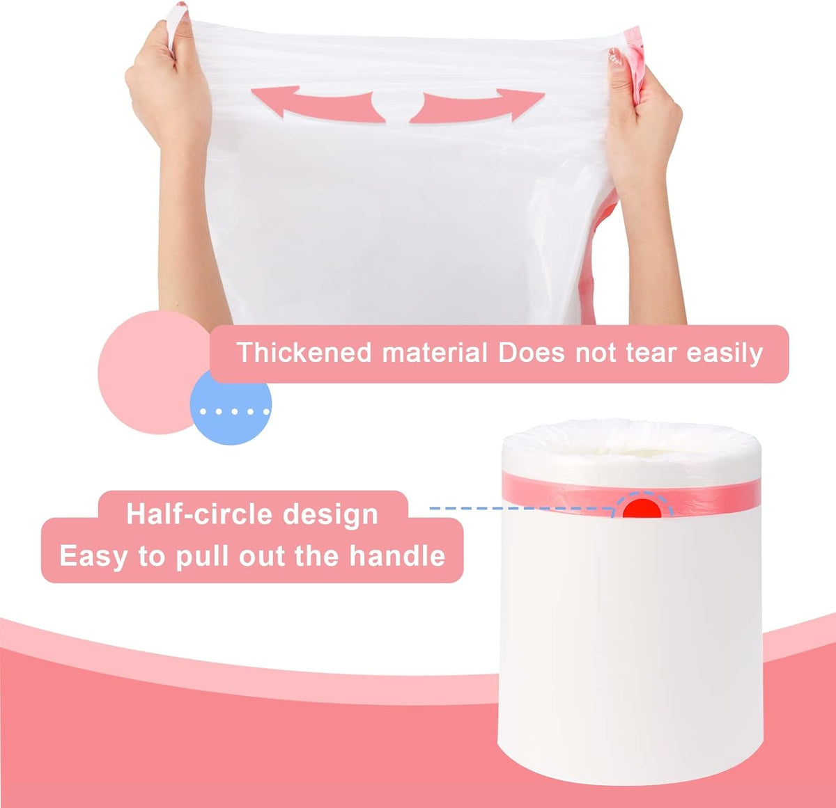 Small Trash Bag 4 Gallon Drawstring Garbage Bags For Small Trash Cans 2-4 Gallon, Office kitchen