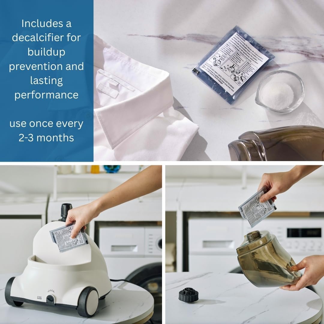SALAV GS18 Full-Size Clothes Steamer - 1500W Power, 1.8L Water Tank, 60-Min Garment Steam, Iron