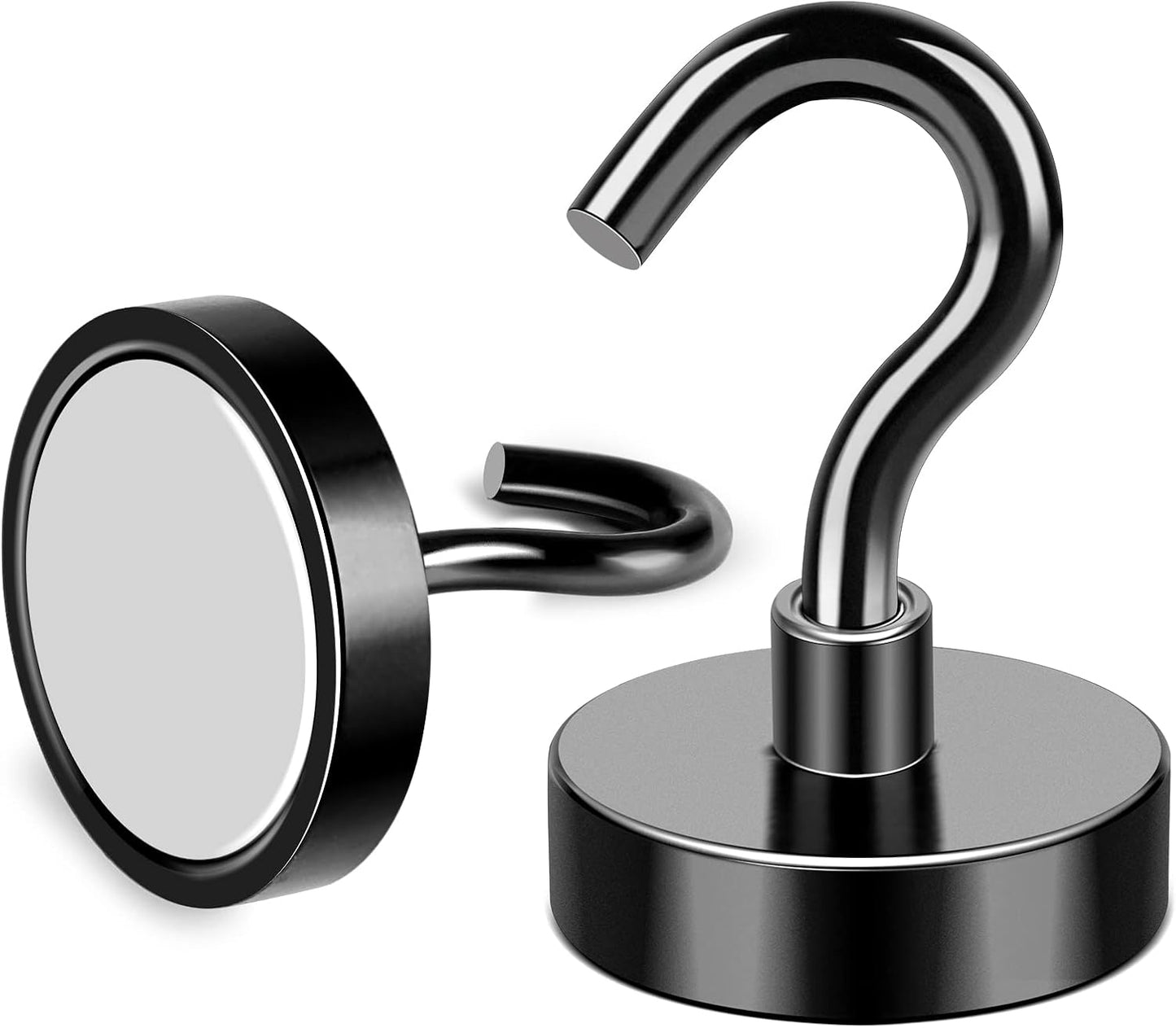 MIKEDE Magnetic Hooks, 40LB+ Heavy Duty Magnet Hooks for Cruise Cabins, Super Neodymium Hanging