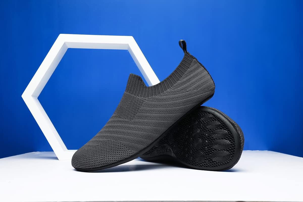 QZKDM Lightweight Slip on Grip Indoor House Slippers Barefoot Non Slip Home Exercise Yoga Shoes for