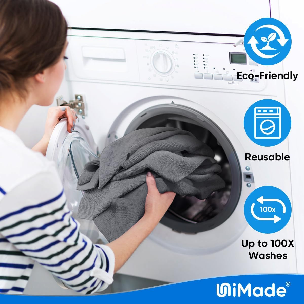 Microfiber Cleaning Cloth, 200 Pack Microfiber Towels for Cars Reusable Shop Rags Bulk Lint Free