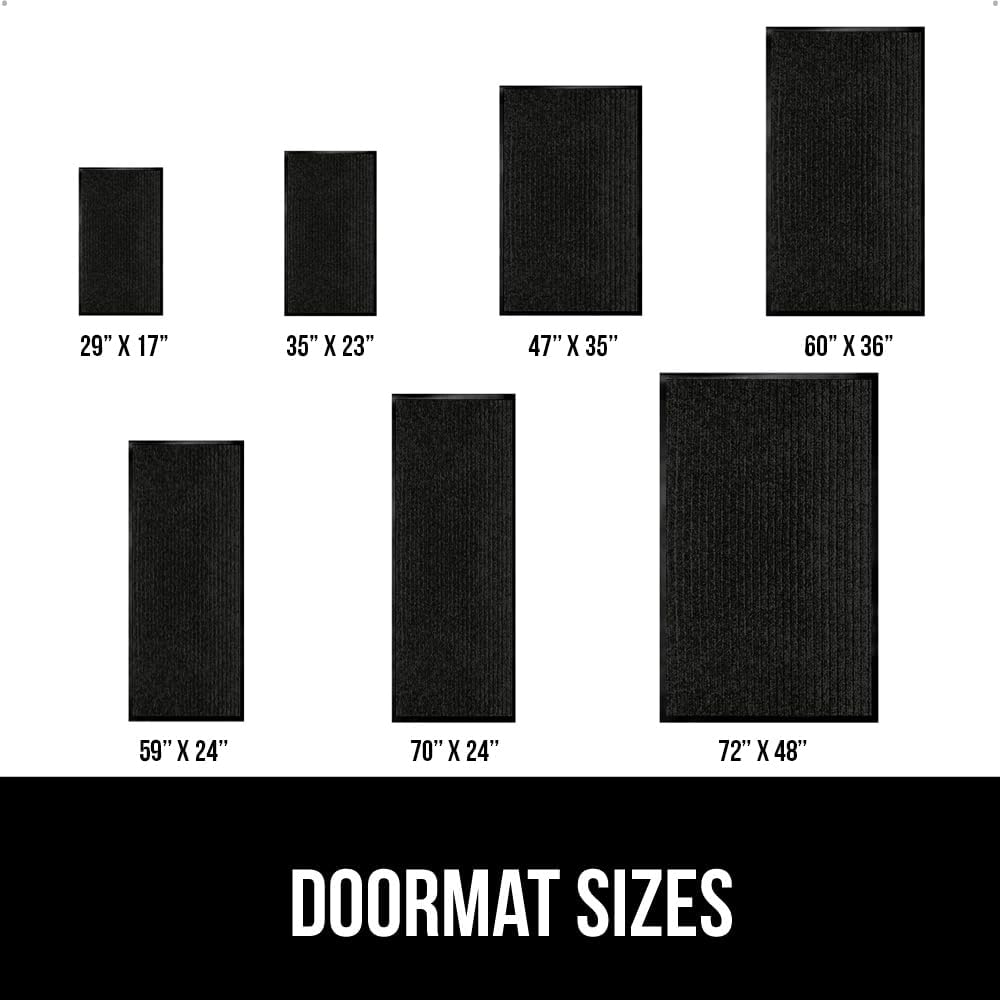 GORILLA GRIP Traffic Guard Door Mat, 60x36, Heavy Duty Welcome Mats, Commercial Office Space