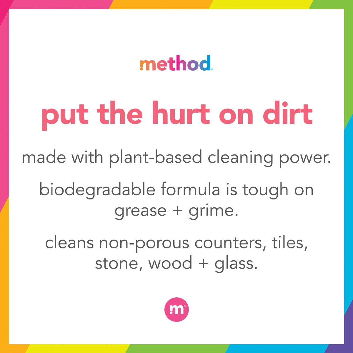 Method All-Purpose Cleaner, Pink Grapefruit, Plant-Based and Biodegradable Formula Perfect for Most