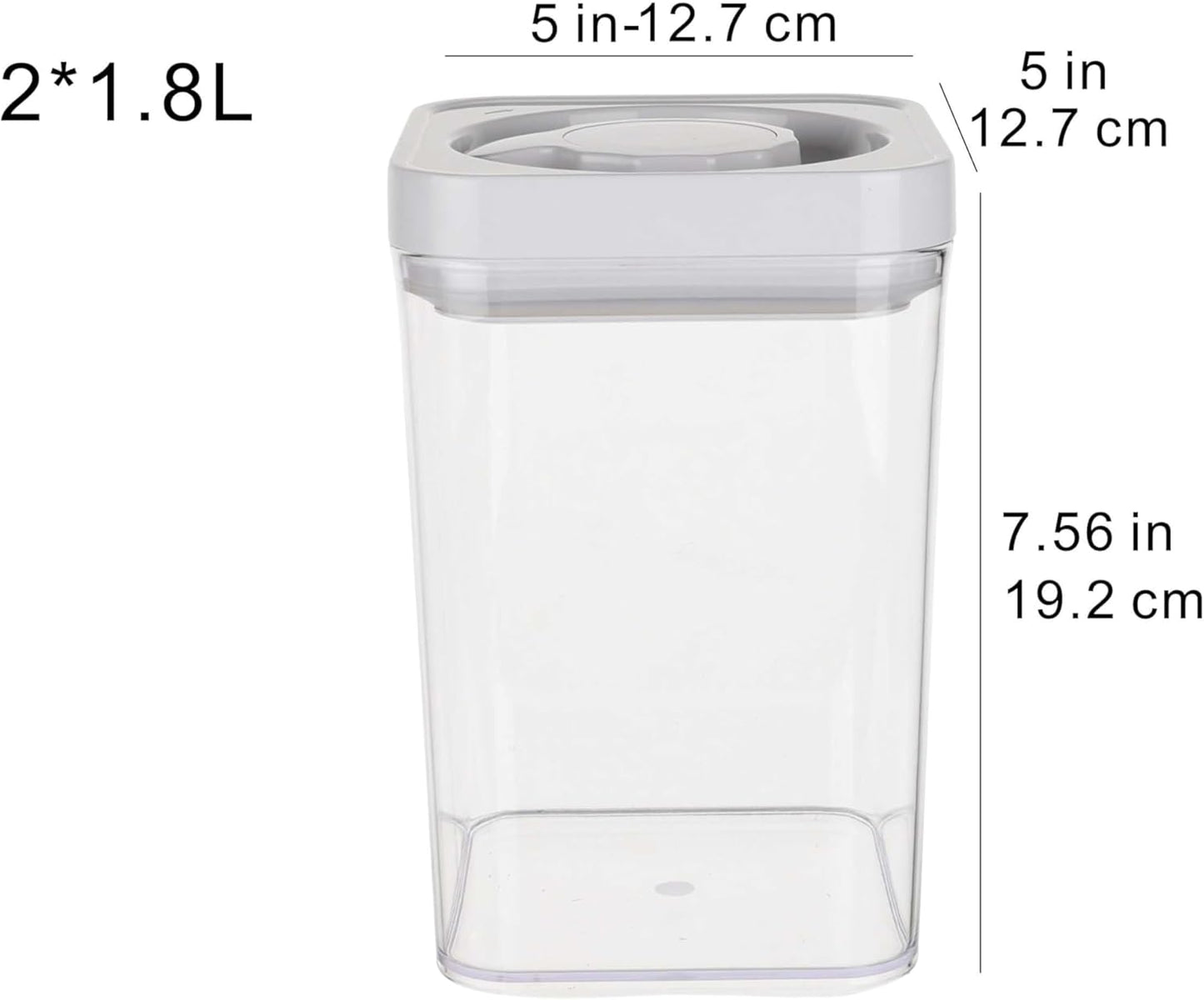 Amazon Basics Airtight Food Storage Containers, BPA Free, with Twist/Turn Lids, for Kitchen Pantry