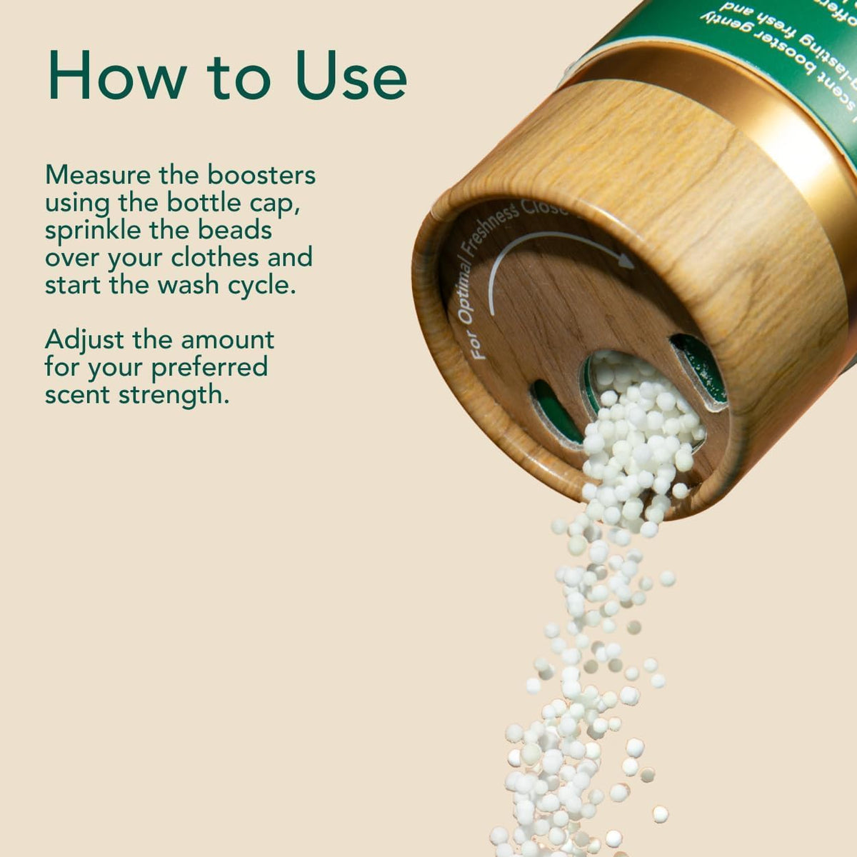 Kind Laundry In Wash Scent Booster Beads - Wood Haven - 100% Plant Based - Natural Laundry Booster