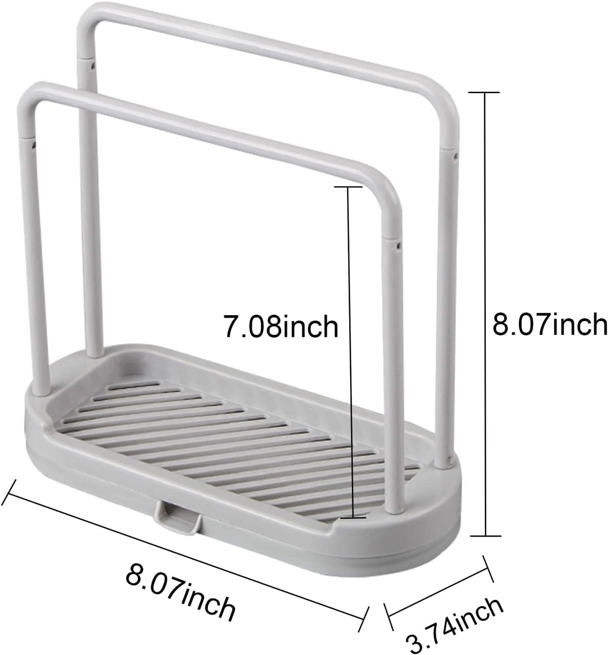 Kitchen Sponge Holder Dishcloth Hanger, Kitchen Sink Rack Tray Organizer Stand for Sponge, Dish