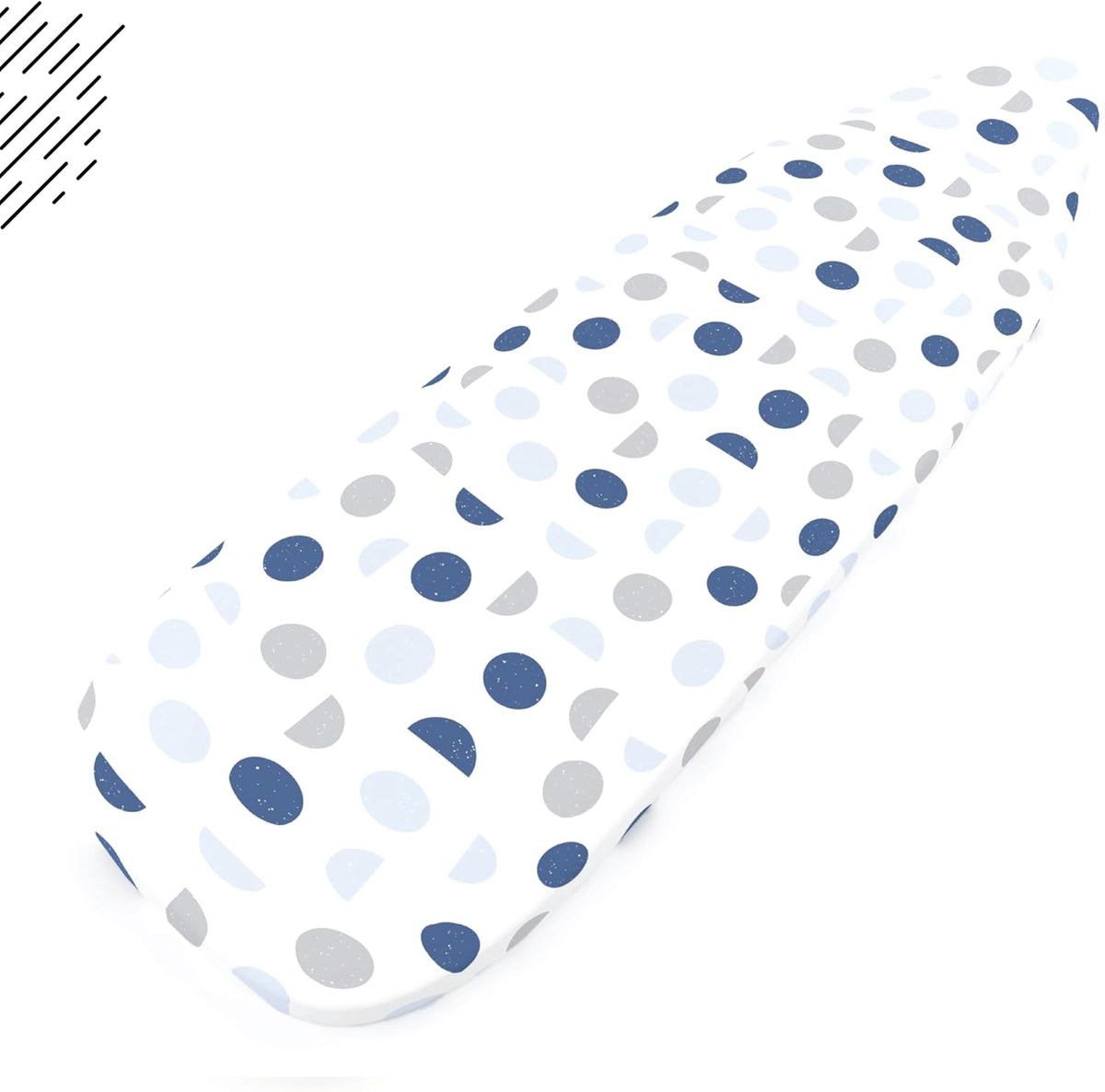 Encasa XO Ironing Board Cover and Pad 54"x15" - Thick 3mm Felt Padding, Drawstring Tightening &